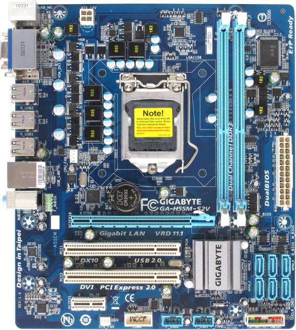 Gigabyte ga h55m d2h совместимость