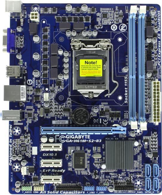 Gigabyte ga h61m s2v b3 какие процессоры подойдут