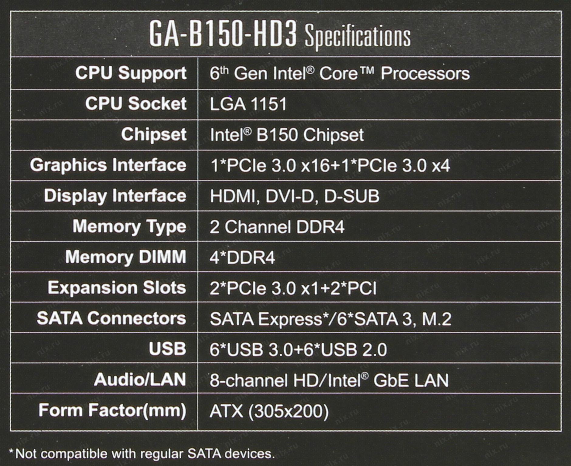 Iiif150 b2 характеристики. Gigabyte ga b150 hd3. Gigabyte b150 hd3 драйвер.