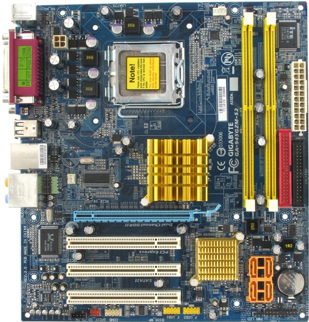 Gigabyte ga 945gzm s2 характеристики совместимость с другими