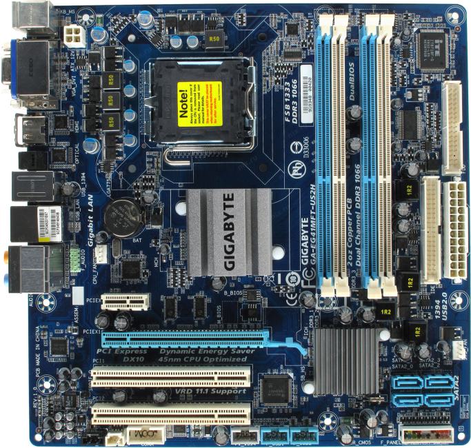 Gigabyte ga eg41mft us2h подключение