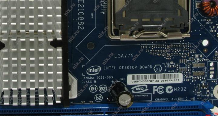 Материнская Плата Intel Desktop Board E210882 Подключение