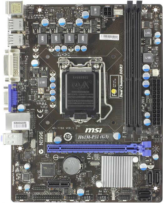 Msi h61m p31 g3 разгон