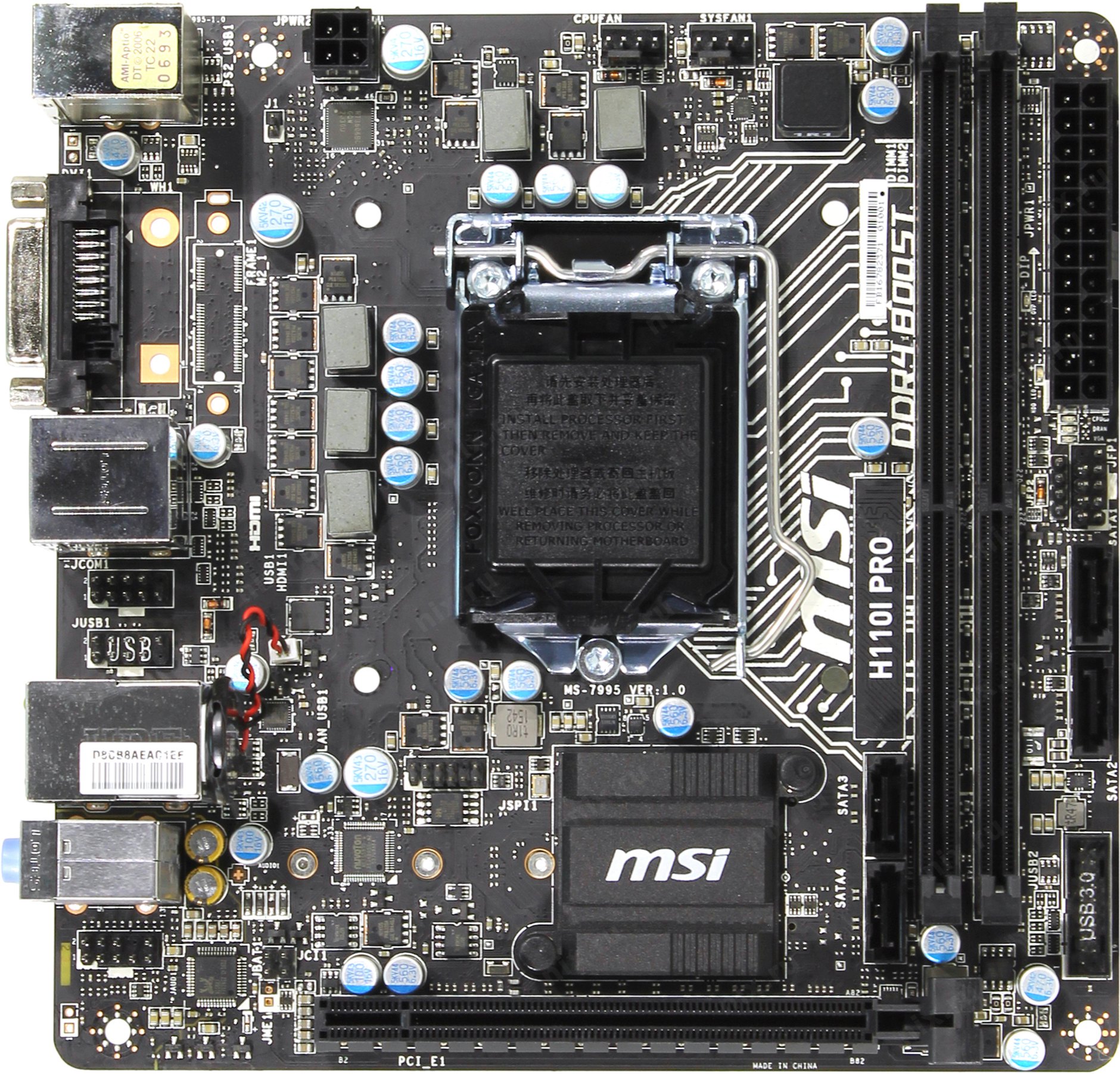 MSI h110i Pro Mini ITX. MSI h110i Pro. MSI h81i Mini-ITX. Lt-1151.