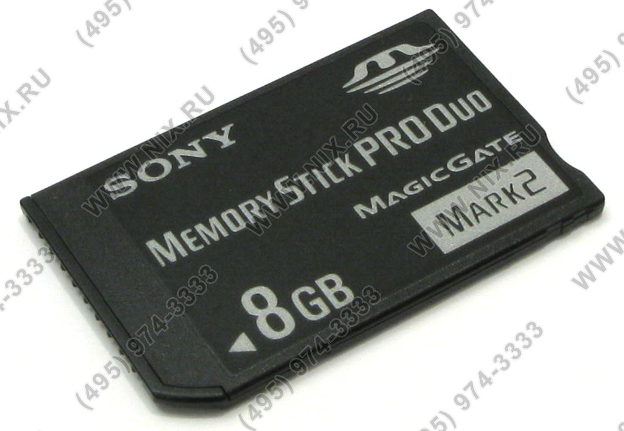 Карта памяти sony memory stick 8gb pro duo msmt4gt