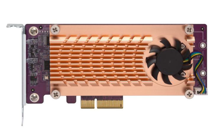 Карта расширения QNAP <QM2-2P-384> Dual M.2 PCIe SSD expansion card (2xM.2 PCIe)
