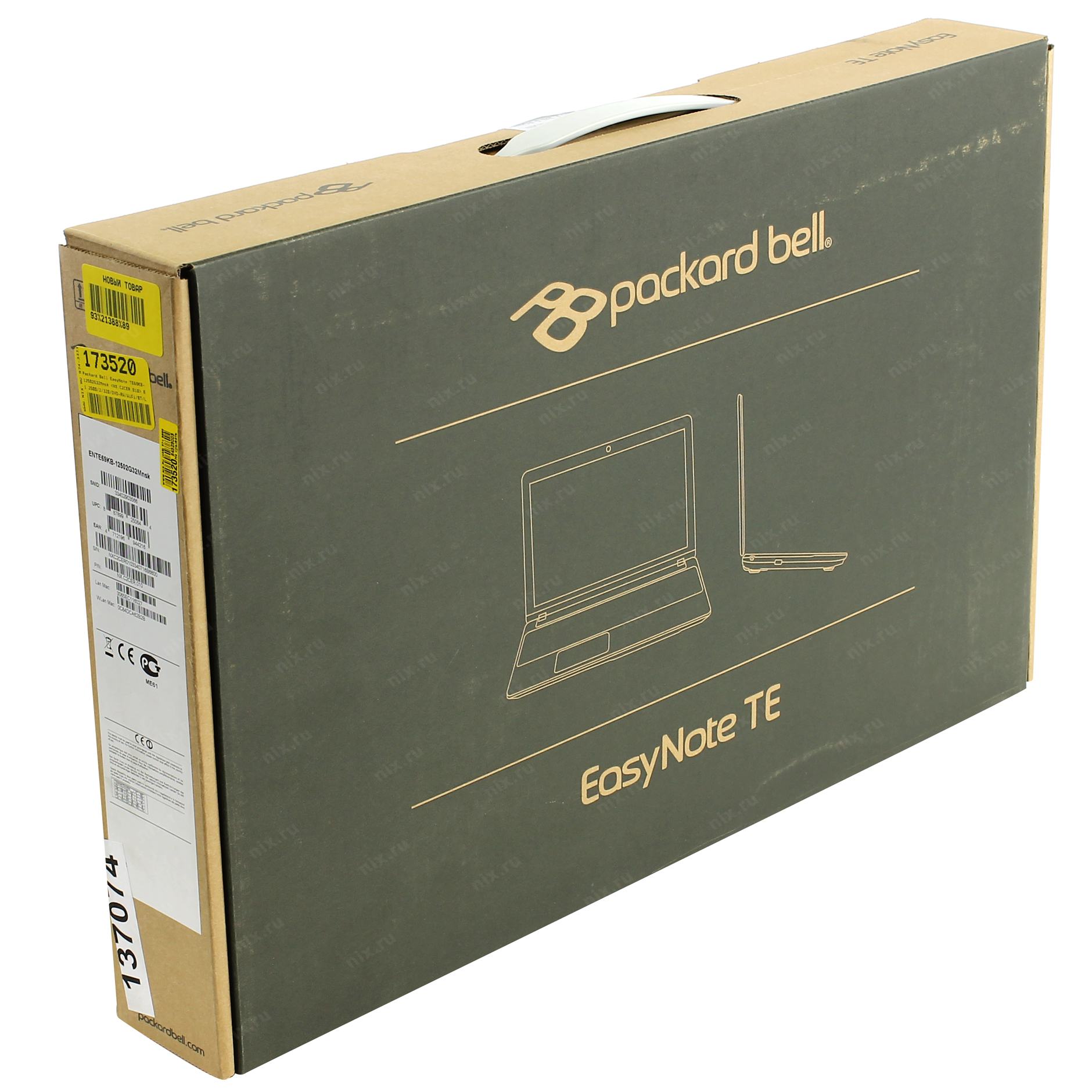 Ноутбук Packard Bell Easynote Te69kb-12502g32mnsk Nx.C2cer.010