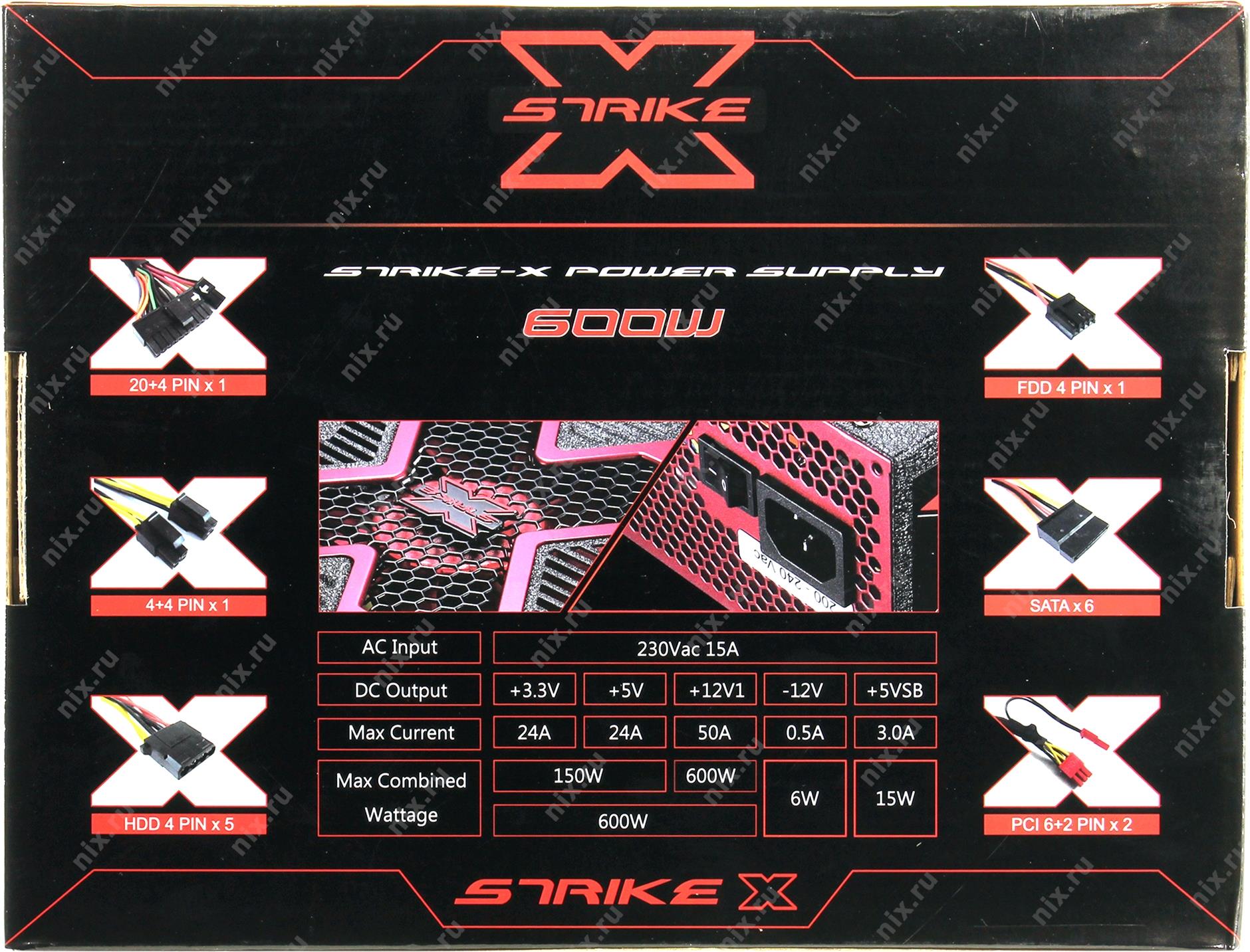 Схема aerocool strike x 1100w