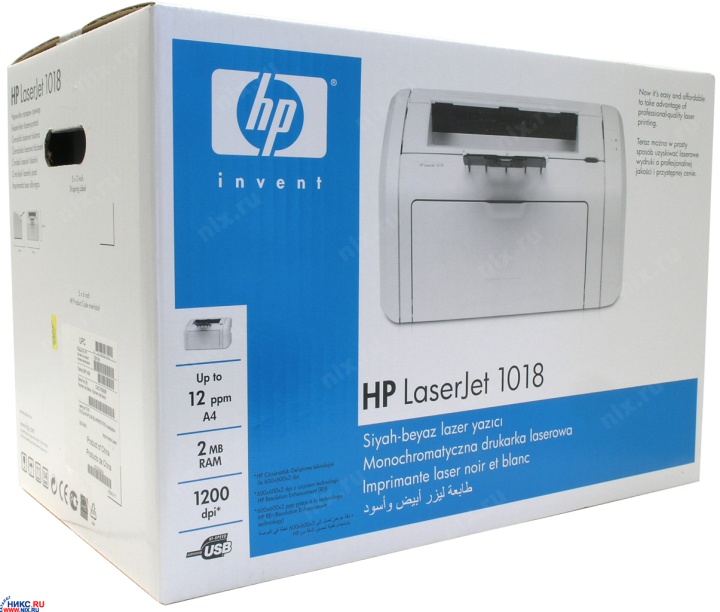 Драйвер на принтер laserjet 1018. HP cb419a.