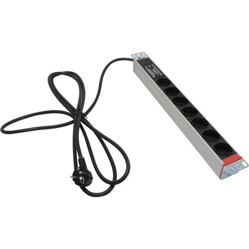  Rem (ЦМО) <R-16-7S-FI-440-3> Блок силовых розеток 19", 1U, 7 евророзеток, шнур 3м
