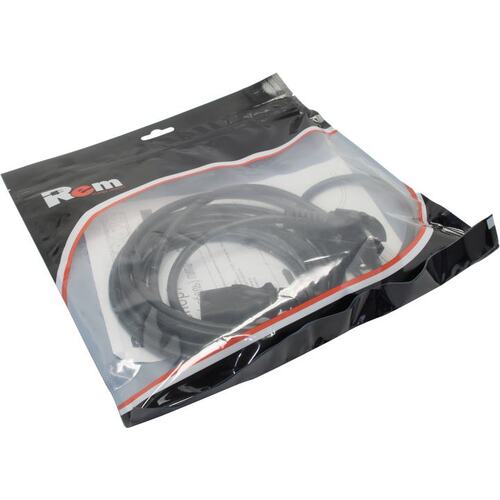  Rem (ЦМО) <R-10-Cord-C13-S-3> Кабель компьютер - розетка 220V 3м Европейский стандарт, Г-образный