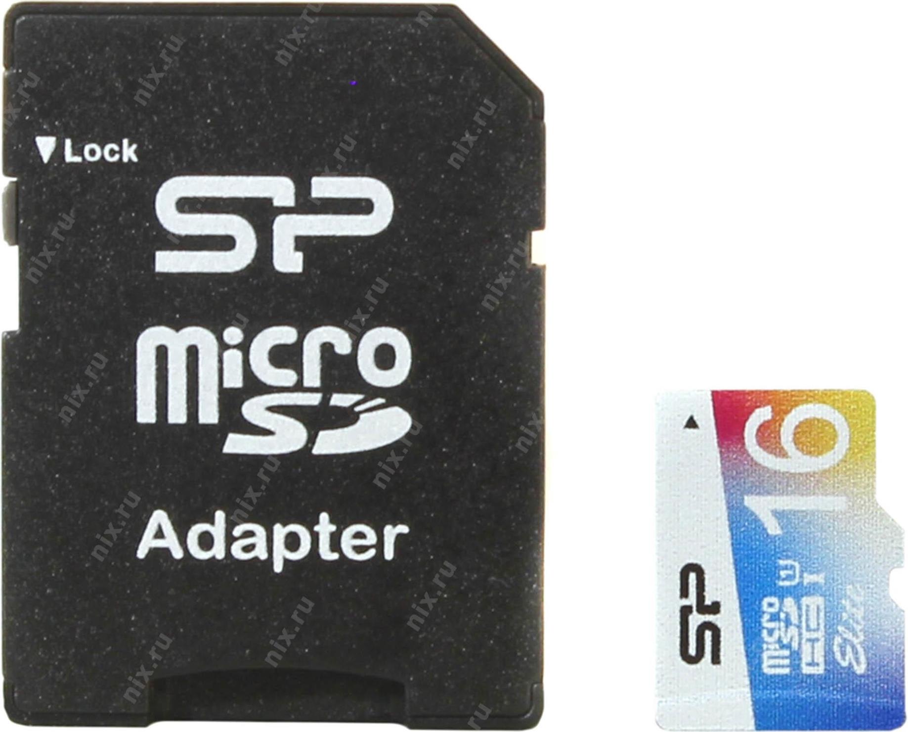 Карта памяти silicon power elite microsdxc 64 гб