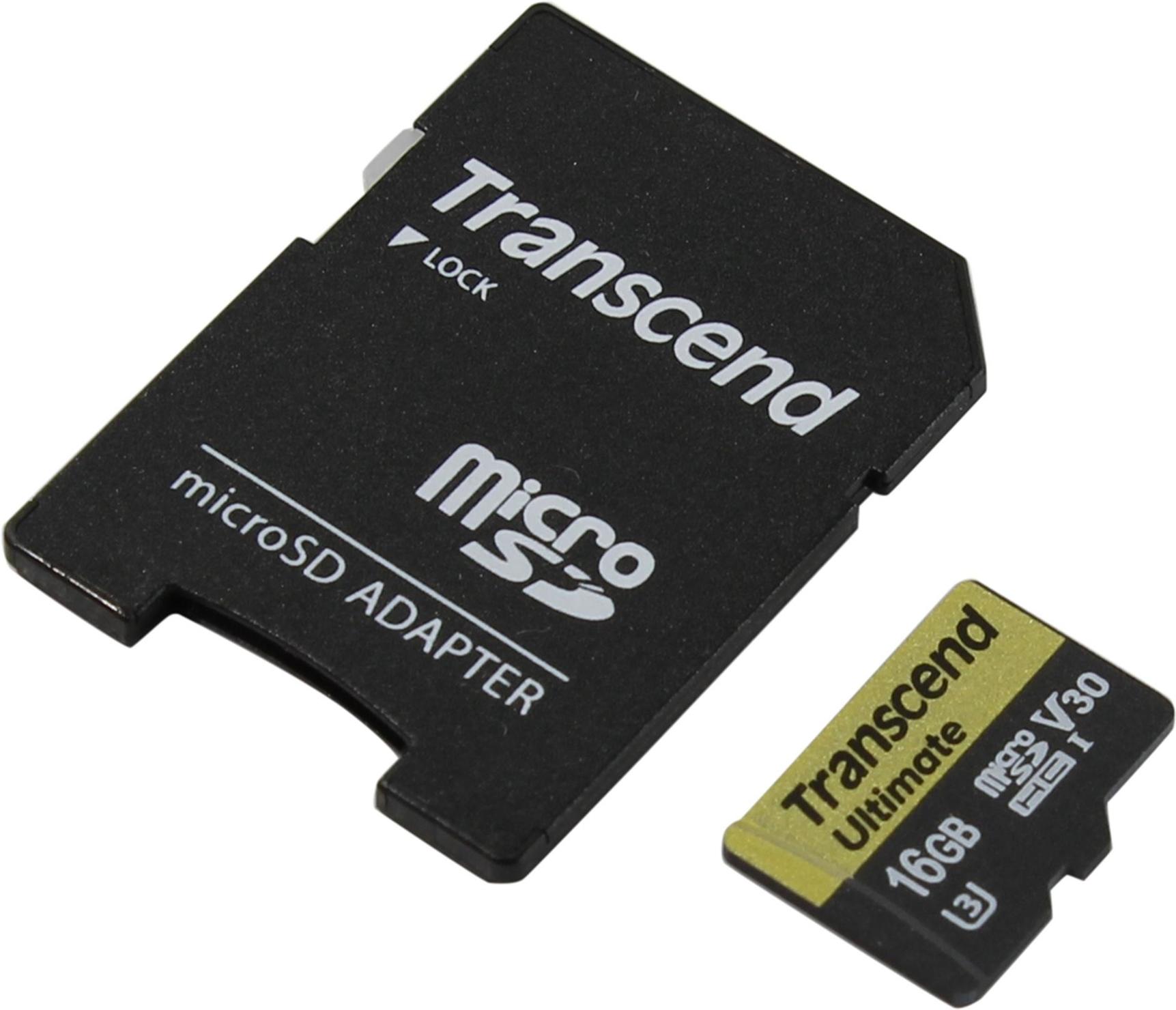 Карта памяти Transcend ts16gusdu3m. Карта памяти на 5 ГБ. MICROSDHC v30.