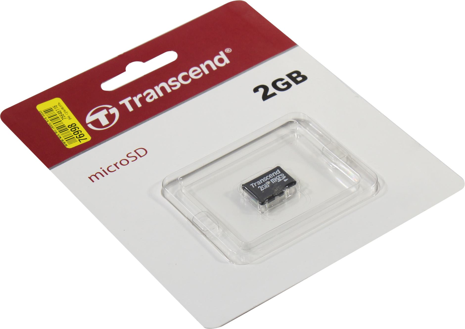 Sd transcend карта памяти 2гб