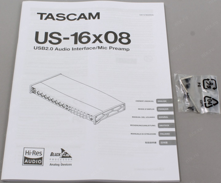 Внешняя звуковая карта tascam us 16x08