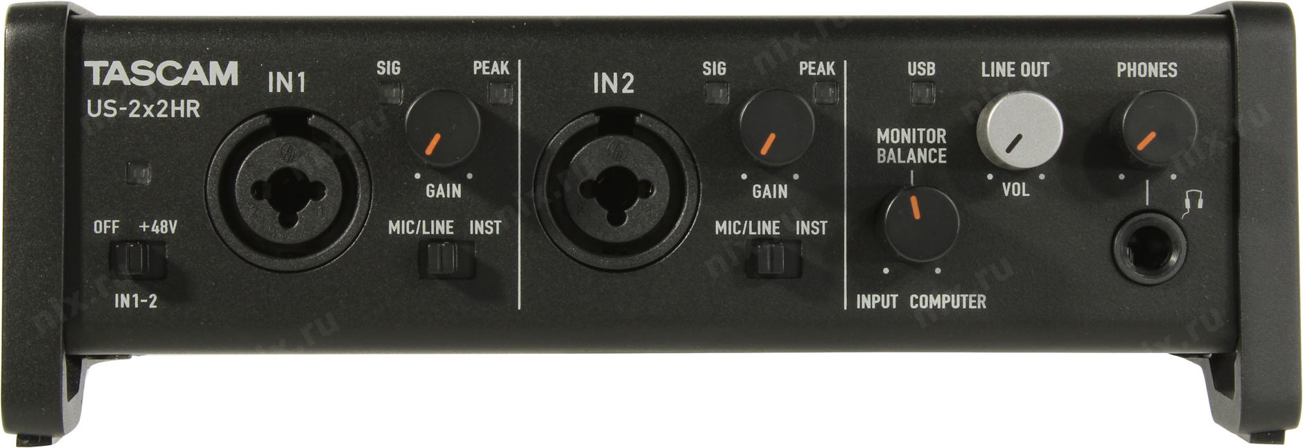 Внешняя звуковая карта tascam us 2x2