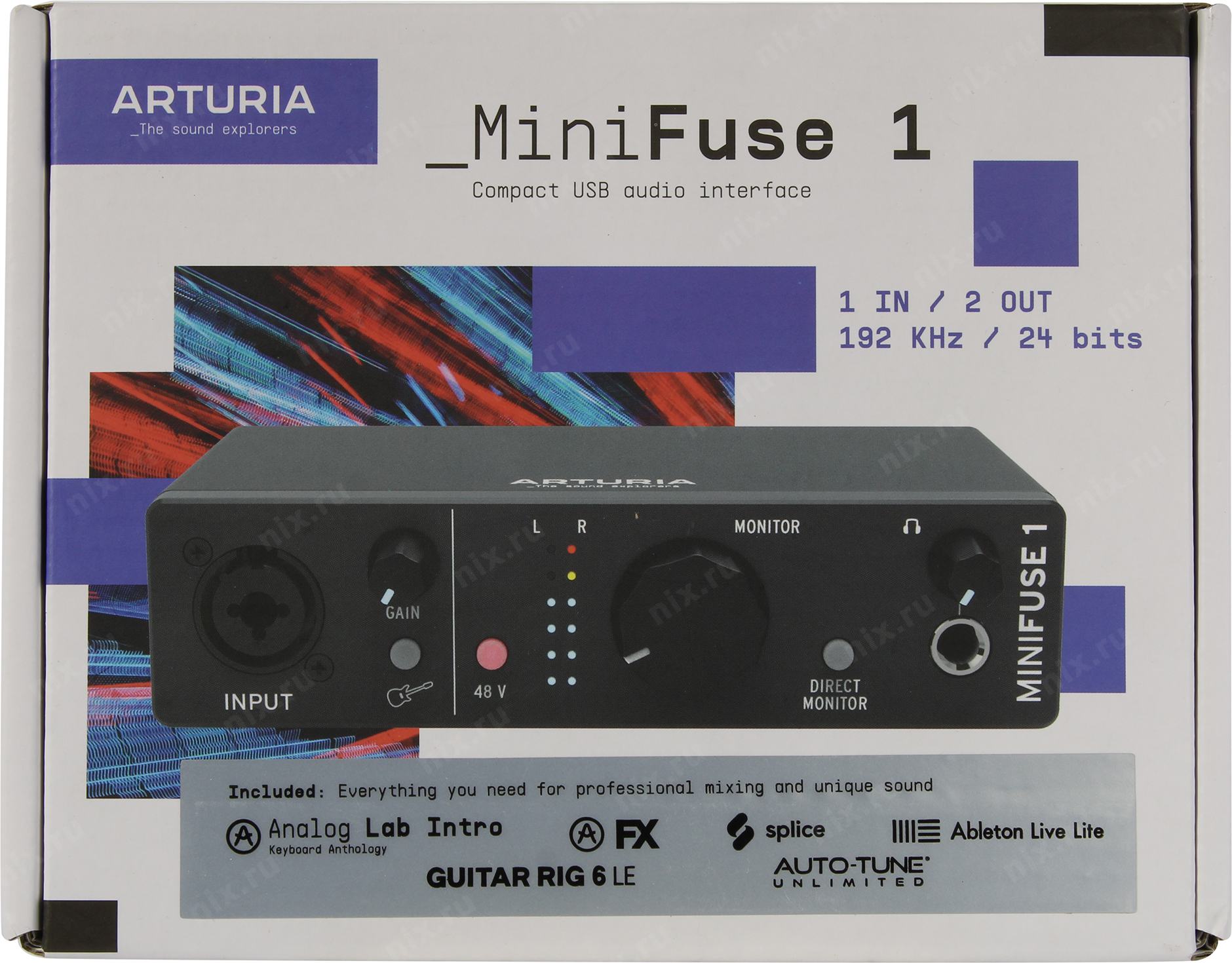 Внешняя звуковая карта с usb arturia minifuse 1 black