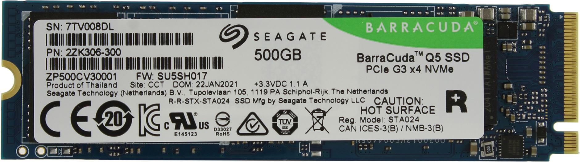 Ssd Disk Seagate Barracuda Q5 500 Gb Zp500cv3a001 Pci E Kupit Cena I Harakteristiki Otzyvy