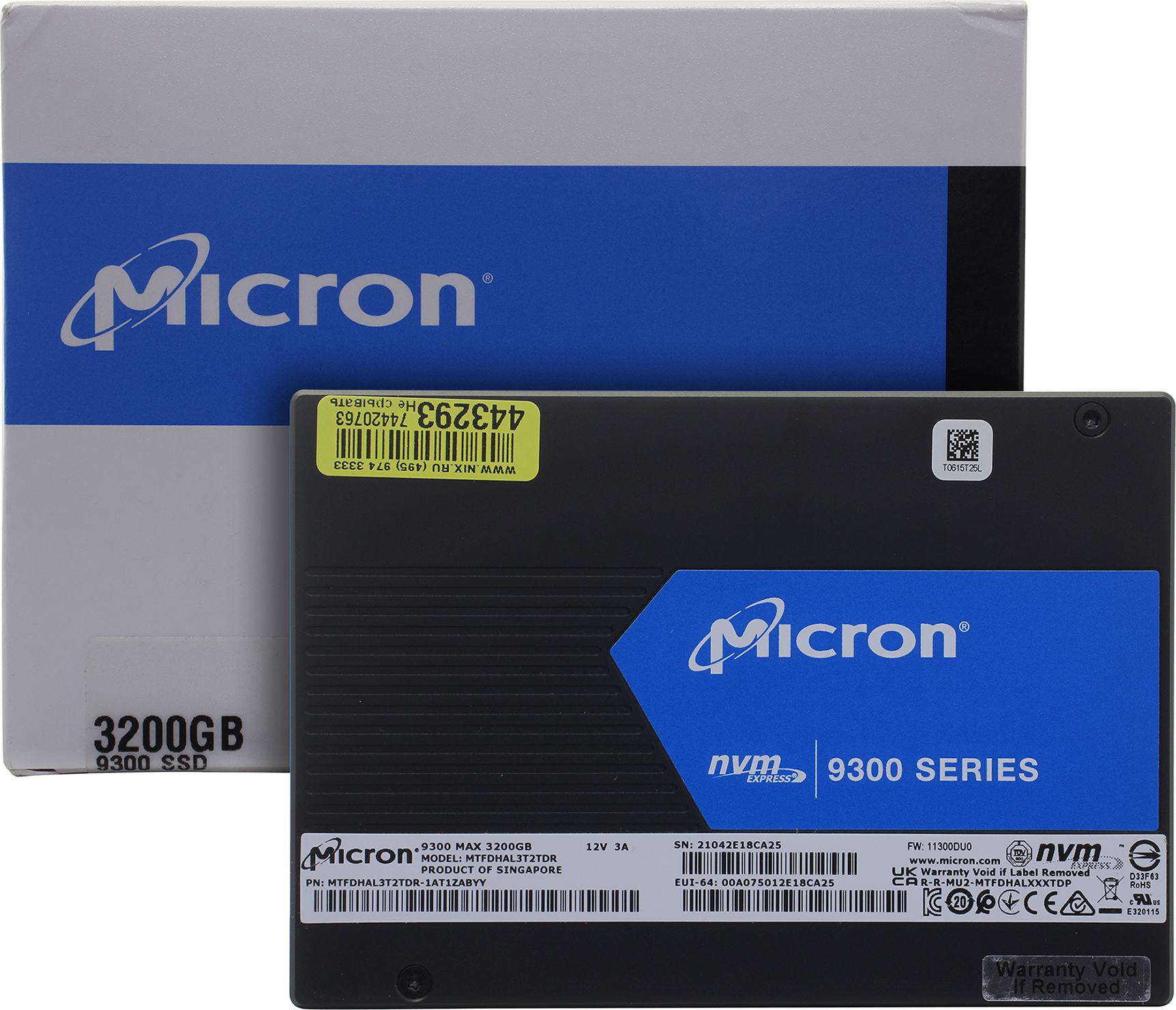 Ssd Disk Micron 9300 Max 3 2 Tb Mtfdhal3t2tdr 1at1zabyy U 2 Kupit Cena I Harakteristiki Otzyvy