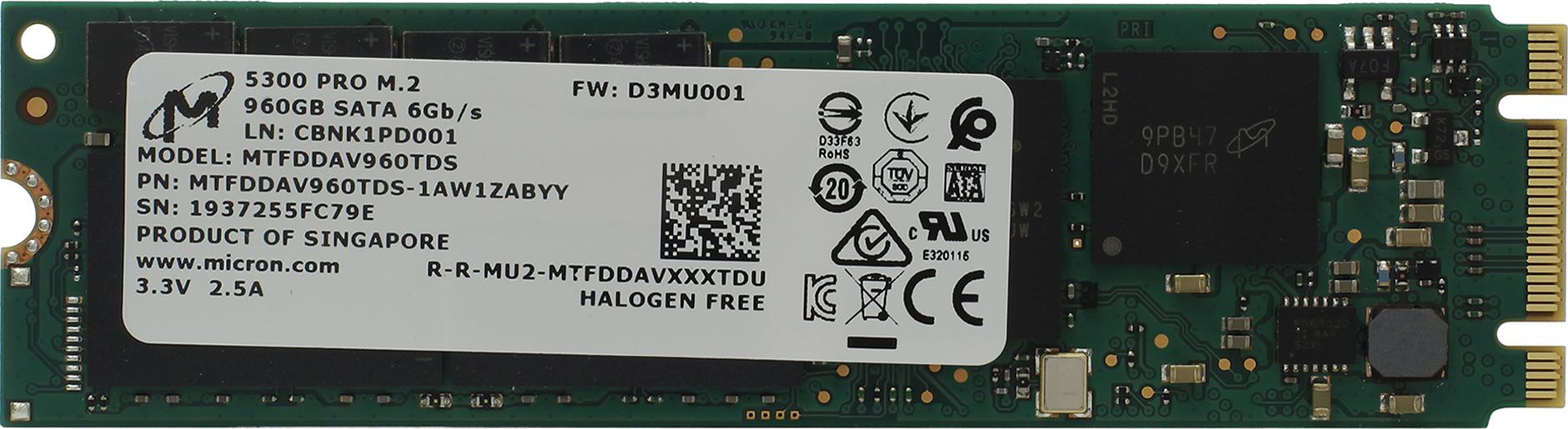 Ssd Disk Micron 5300 Pro 960 Gb Mtfddav960tds 1aw1zabyy Sata Kupit Cena I Harakteristiki Otzyvy