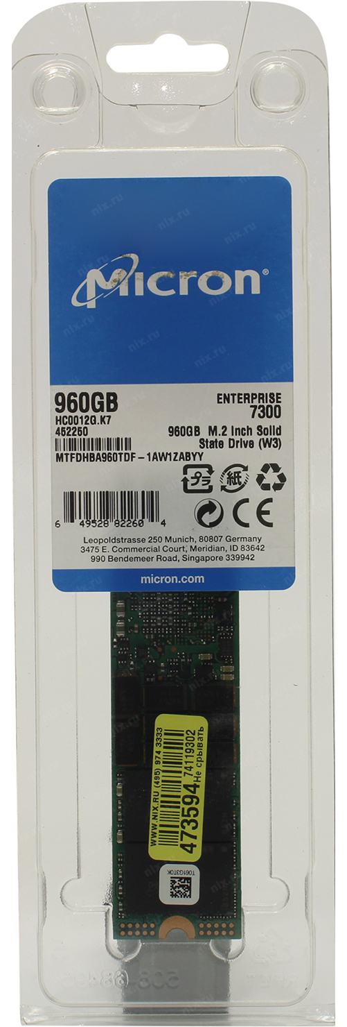 Ssd Disk Micron 7300 Pro 960 Gb Mtfdhba960tdf 1aw1zabyy Pci E Kupit Cena I Harakteristiki Otzyvy