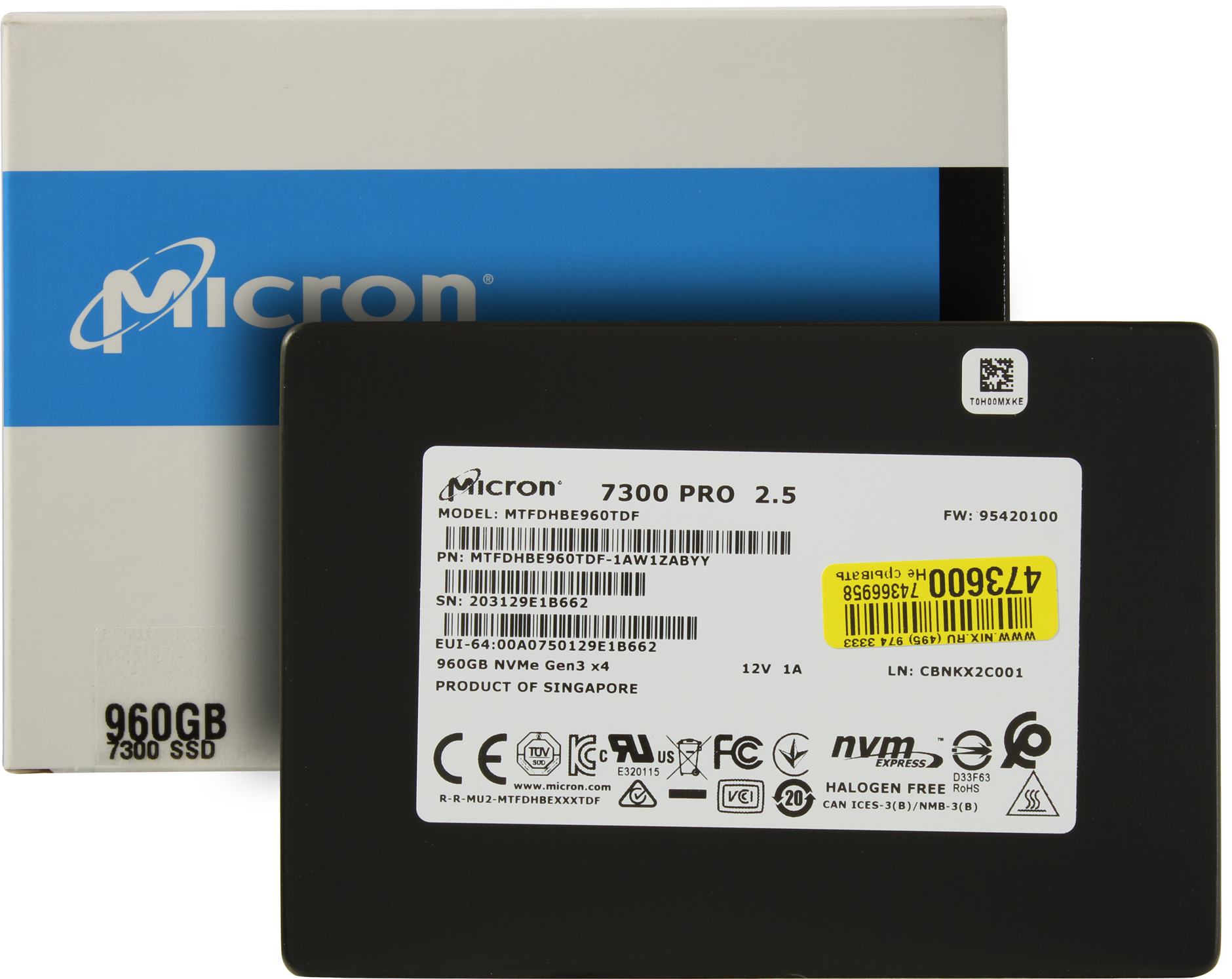 Ssd Disk Micron 7300 Pro 960 Gb Mtfdhbe960tdf 1aw1zabyy U 2 Kupit Cena I Harakteristiki Otzyvy