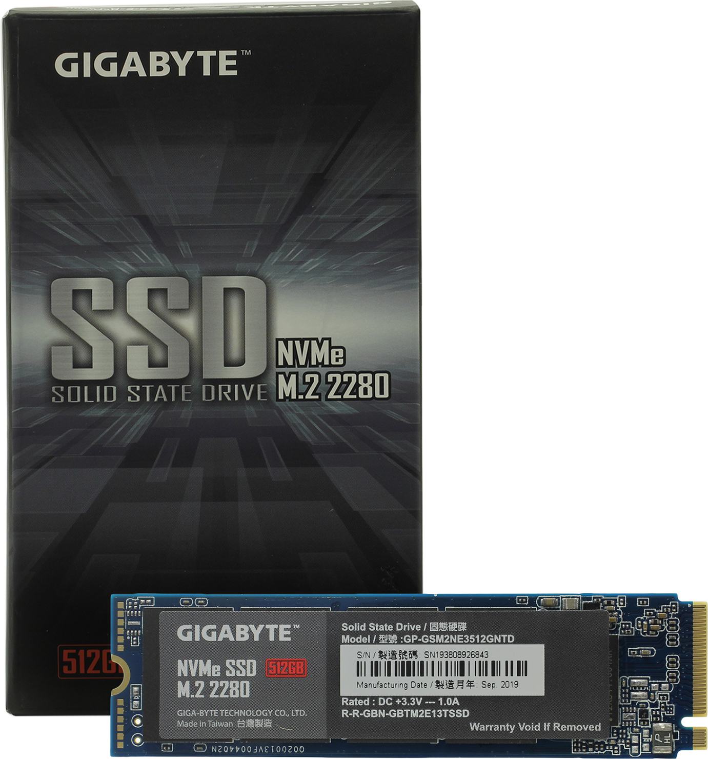 Gigabyte NVMe 512GB SSD