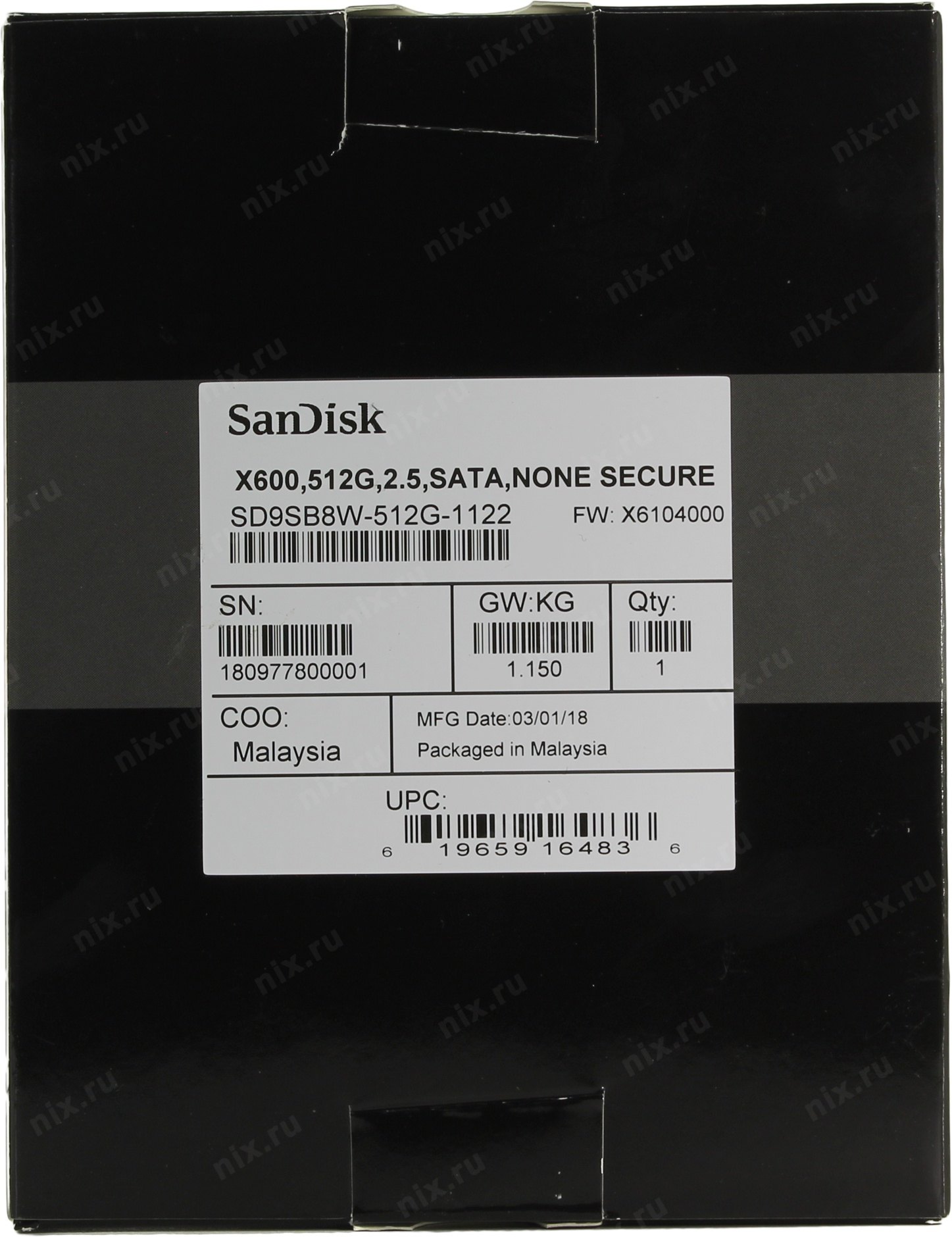 Ssd Disk Sandisk X600 512 Gb Sd9sb8w 512g 1122 Sata Kupit Cena I Harakteristiki Otzyvy