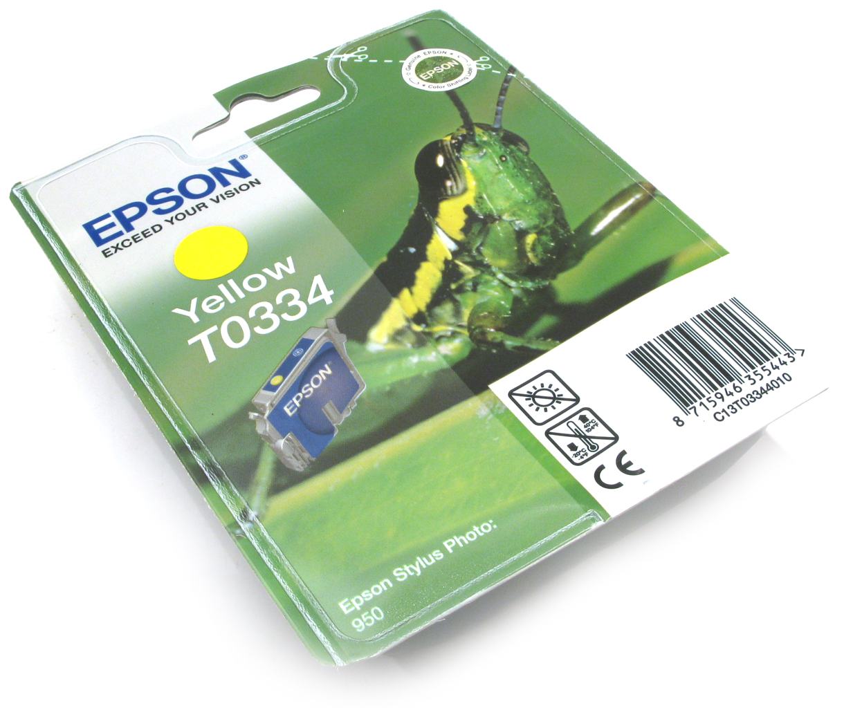 Желтые картриджи epson. Картридж DS t0334 желтый.