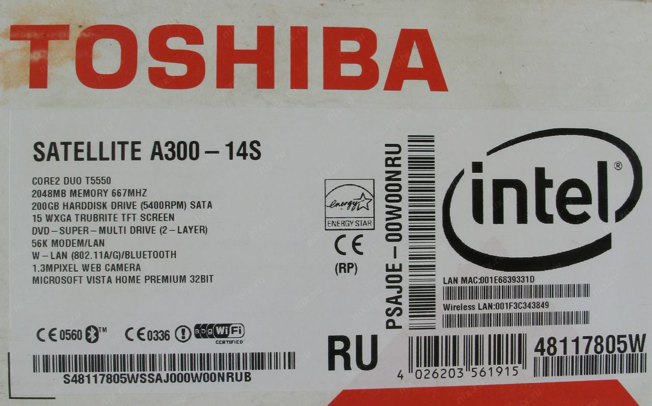 Toshiba a300 схема