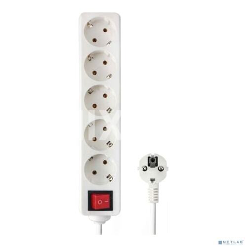 ELB-G5-W-7 Удлинитель Гарнизон ELB-G5-W-7, 5р, 16А, 7м, с выкл. и зазем., ур.защиты 1, белый, пакет