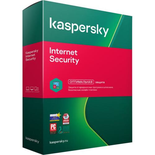 Антивирусное ПО Касперский Internet Security Internet Security BOX 2 ПК 1 год