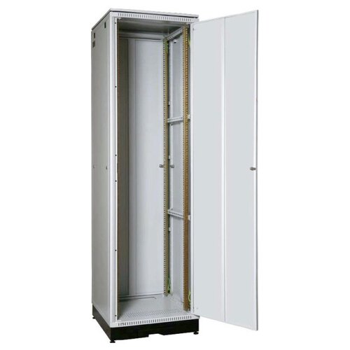 Напольный шкаф <TFC-426060-GMMM-GY> 19", 42U, стеклянная дверь, Ш600хВ2092хГ600 мм, серый, 3ч.