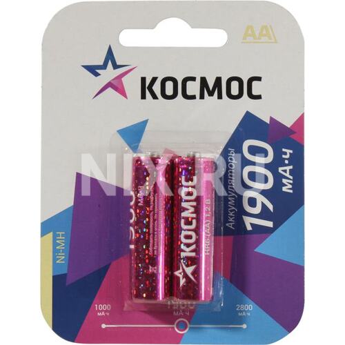 Аккумулятор Космос КОСR6NIMH(1900mA) 2 шт.