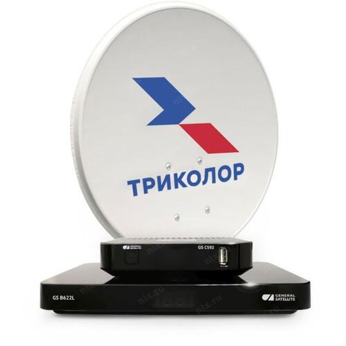 TriColor <B622L+С592> Комплект спутникового телевидения Триколор Сибирь на 2ТВ (+1 год подписки)