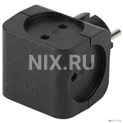 ЭРА <SP-4-B> Разветвитель электрический (4 розетки)
