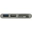 USB-C SD / microSD Card Reader / Writer + 1port USB3.0 + 1port USB2.0 + microUSB, вид спереди