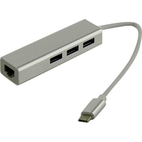 Док-станция USB Type C -> USB Type A + LAN USB-C --> 3 port USB3.0