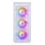 Minitower 1STPLAYER FD3 <FD3-WH-4F1-W> ATX без БП, вид спереди