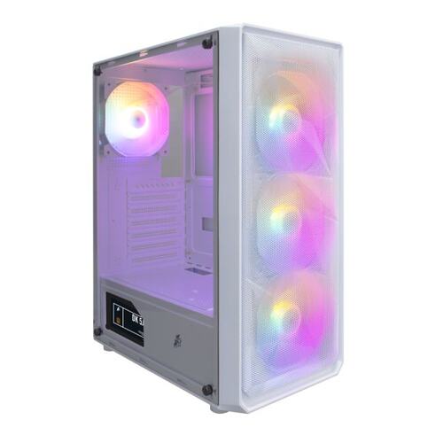 Minitower 1STPLAYER FD3 <FD3-WH-4F1-W> ATX без БП