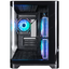 Корпус 1STPLAYER UVIEW UV6 ARGB Black / mATX / 3x120mm ARGB fans / UV6-BK-2FC7R-1FC7, вид спереди
