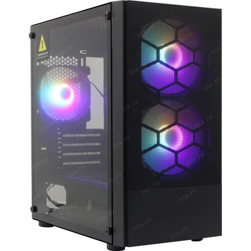 Корпус Miditower 1STPLAYER FIREBASE X4-M MicroATX без БП с окном