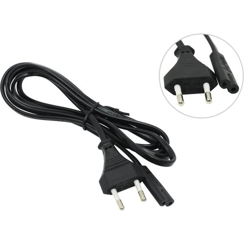 Кабель питания C7 ("восьмерка" или "дробовик") - розетка 220V 5bites PC107518 1.8 м.