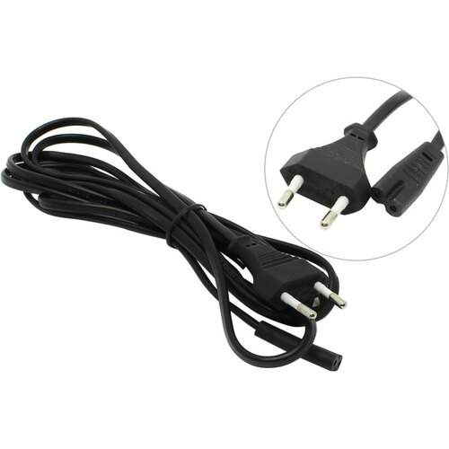 Кабель питания C7 ("восьмерка" или "дробовик") - розетка 220V 5bites PC107530 3 м.