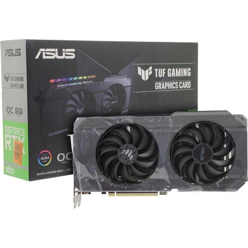 Видеокарта ASUS GeForce<sup>®</sup> RTX 3050 OC TUF Gaming 8 Гб GDDR6 (TUF-RTX3050-O8G-GAMING)