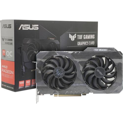 Видеокарта ASUS RADEON RX 6500 XT TUF Gaming 4 Гб GDDR6 (TUF-RX6500XT-O4G-GAMING)