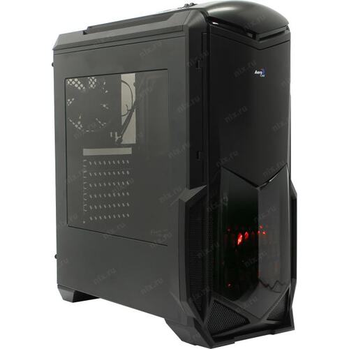 Корпус Miditower Aerocool BattleHawk Black без БП с окном