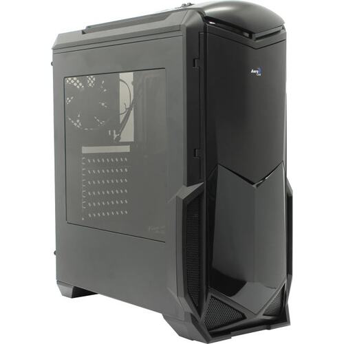 Корпус Miditower Aerocool BattleHawk Black без БП с окном