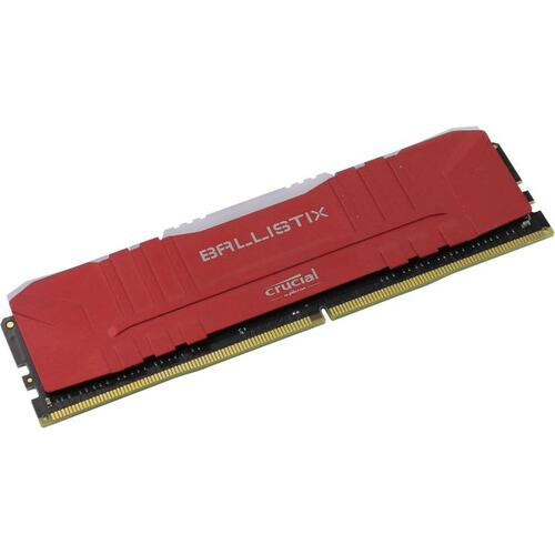 Модуль памяти Crucial Ballistix RGB DDR4 DIMM 8 Гб PC4-25600 1 шт. (BL8G32C16U4RL) Red