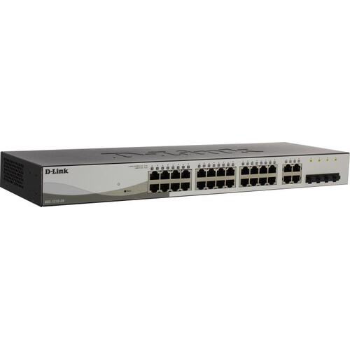 Управляемый коммутатор D-Link DGS-1210-28 /FL1A 24 порта 10/100/1000 Мбит/сек,4 x SFP